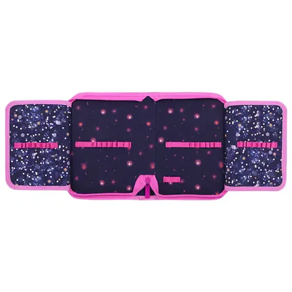 Пенал 1 отделение 210*140 Brauberg Tiny beauty, 2 откидные планки, ткань