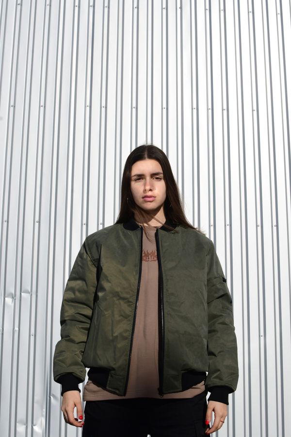 Бомбер Лого Утеплитель 150 мембрана Олива - фото 2