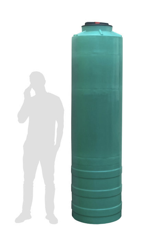 Бочка  узкая Экогрупп ДВ 550 л. (558 л.) вертикальный (600x600x2260см;желтый) - арт.561057