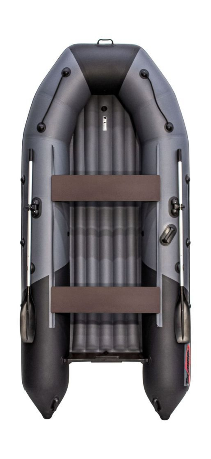 Надувная лодка ПВХ, Таймень NX 3600 НДНД PRO, бронь, графит/черный