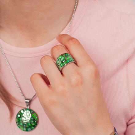 Кольцо Fiore Luna KR00230-14/8 G/S