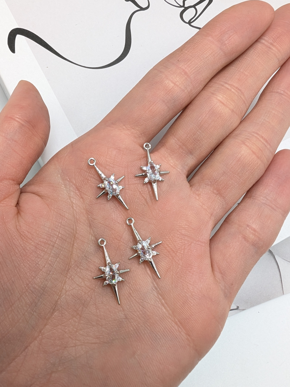 Подвеска звезда, 20*12мм