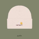  Шапка Carhartt WIP American Script Beanie артикул:I034235_moonbeam - купить в магазине Дайс