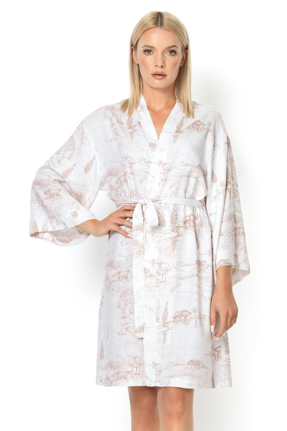 Халат-кимоно Cameron (Размер: XL) (Цвет: молочный)