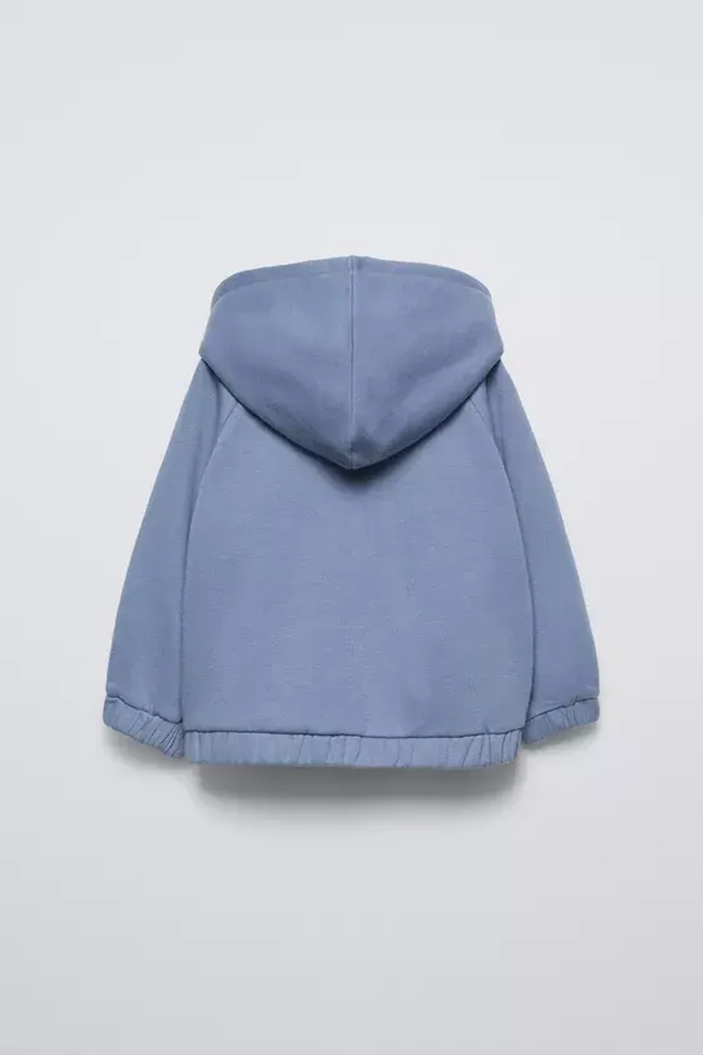 ZARA ХУДИ С НАДПИСЬЮ, СТАЛЬНОЙ СИНИЙ