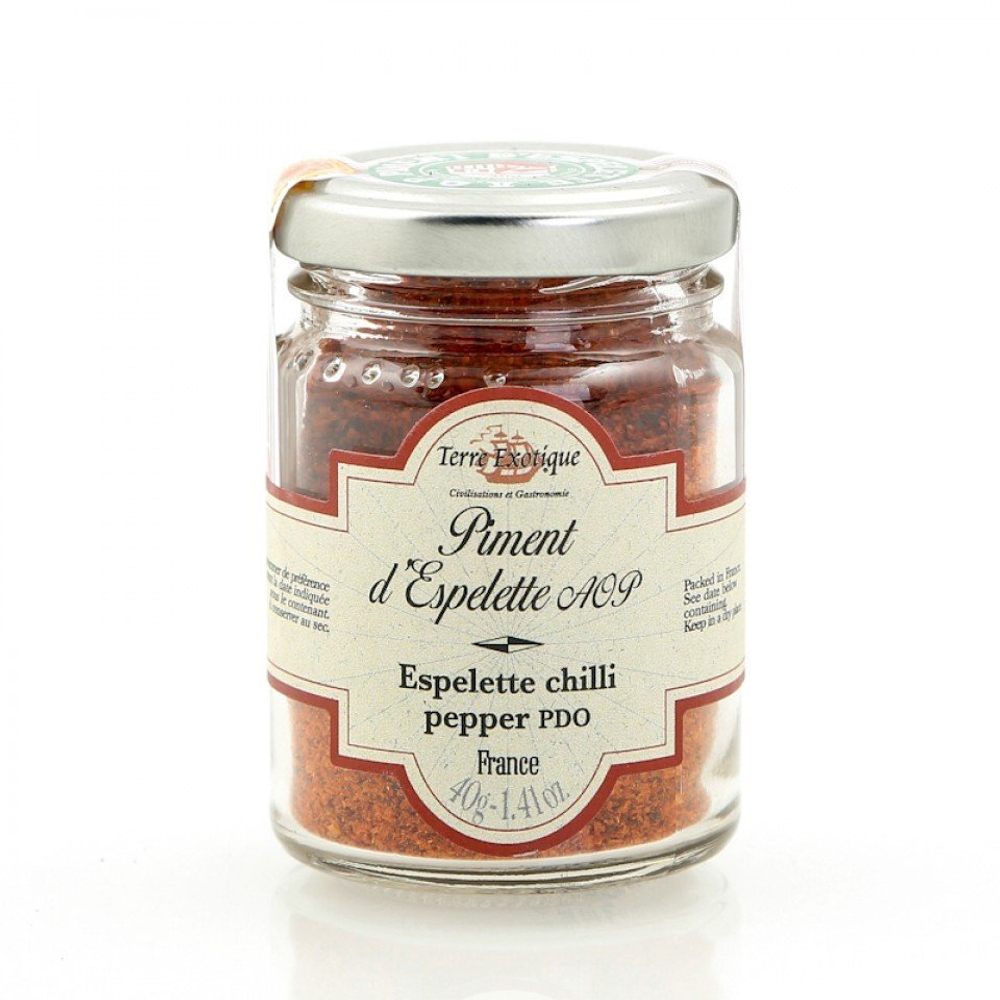 Перец Эспелет (Piment d'Espelette P.D.O.) молотый, ТЕРРЕ ЭКЗОТИК, стекло 40г