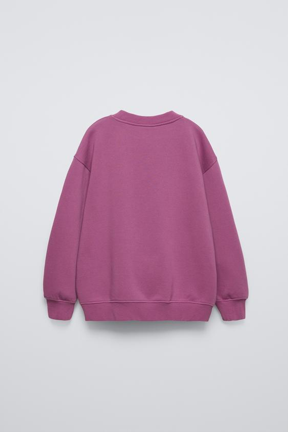 ZARA ТОЛСТОВКА С НАДПИСЬЮ, ЛИЛОВЫЙ