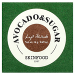 SKINFOOD, скраб для губ, авокадо и сахар, 14 г (0,49 унции)