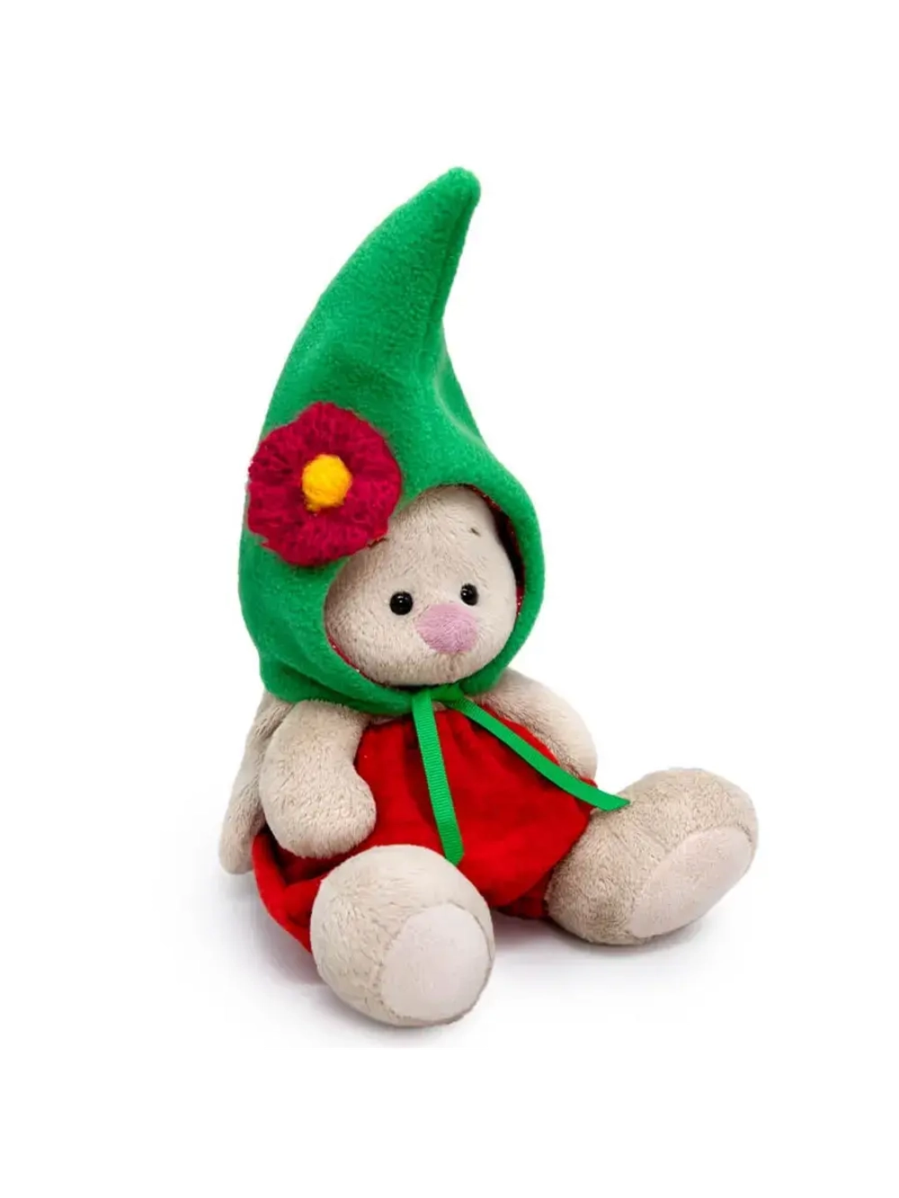 Мягкая игрушка Зайка Ми в зелёном колпачке 15 см SidX-555