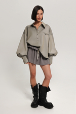 Рубашка из костюмной ткани