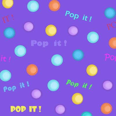 pop it надпись сиреневый фон