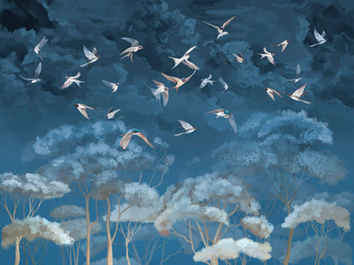 Дизайнерские обои Wall Street Fauna