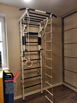 Монтаж шведской стенки Sv Sport в пеноблочные, газоблочные стены