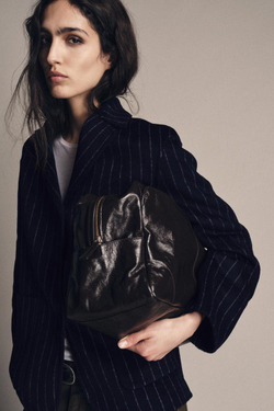 ZARA БЛЕЙЗЕР ИЗ СМЕСОВОЙ ШЕРСТИ — ZW COLLECTION, ПОЛОСКИ