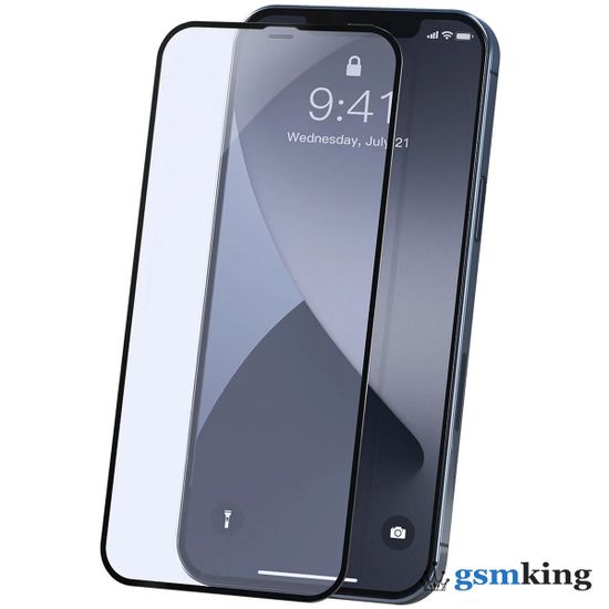 Tempered Glass 3D Full Cover for iPhone 12 | 12 Pro Black