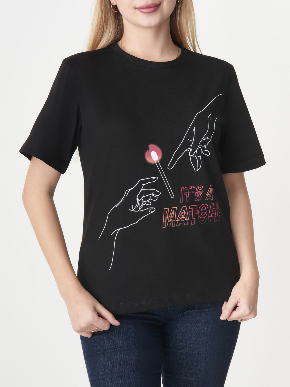 Футболка IT.S A MATCH, черный