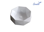 Раковина CR0057 накладная, белая, многогранная 420х420х130 Ceruttispa