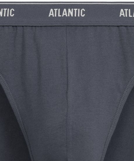 Мужские трусы (2шт) слипы спорт Atlantic 2RMP-094, хлопок, графитовый + каберне