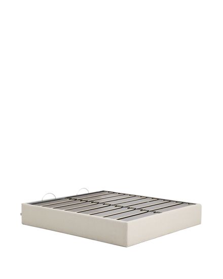 Основание кровати Nelzi из шенилла цвета экрю для матраса 180 x 200 см