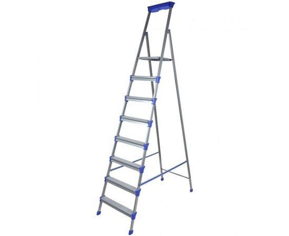 Стремянка стальная Nika СМ8, 8 ступеней, 2,42 м