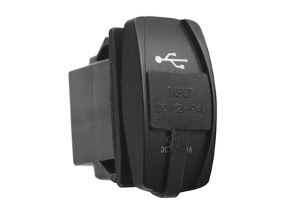 Розетка USB 3,1A  дизайн Переключатель, с крышкой