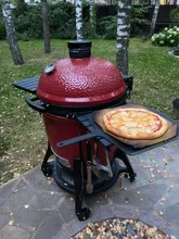 Керамический гриль Kamado Joe Big Joe III, 61 см (красный), с ножками и столиками