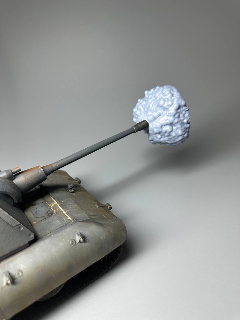 Имитация выстрела для диорам, 1:35