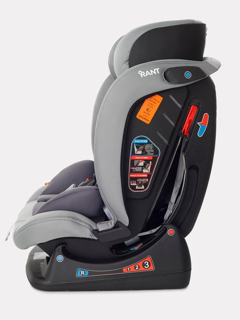 Автокресло Rant AY913 "MATRIX" Safety Line (graphite) группа 0+-1-2-3  (0-36 кг)