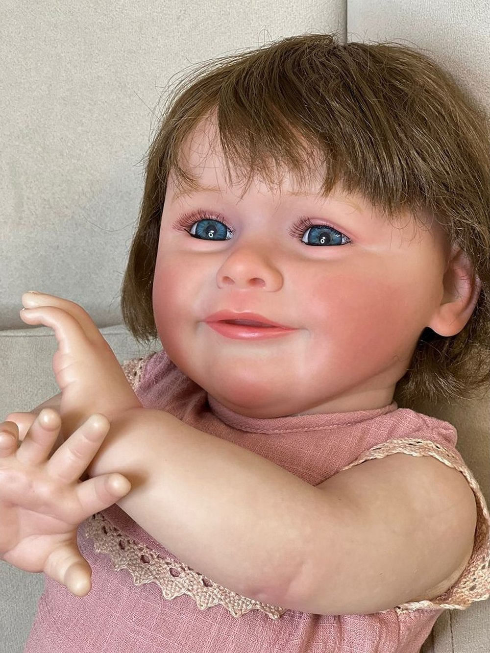 Кукла Реборн мягконабивная 60см в пакете (FA-578)