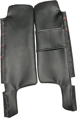 Чехлы на козырьки ВАЗ 2108, 2109, 21099, 2113, 2114, 2115 (красная нить Бабочка)