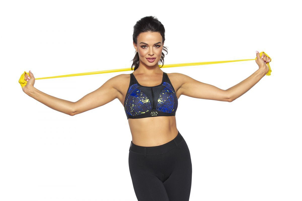 Спортивный бюстгальтер Naomi (Размер: 65J) (Цвет: черный с синим)