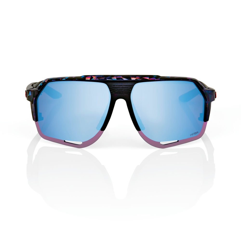 Спортивные очки 100% Norvik / Black Holographic / HiPER Blue Multilayer Mirror