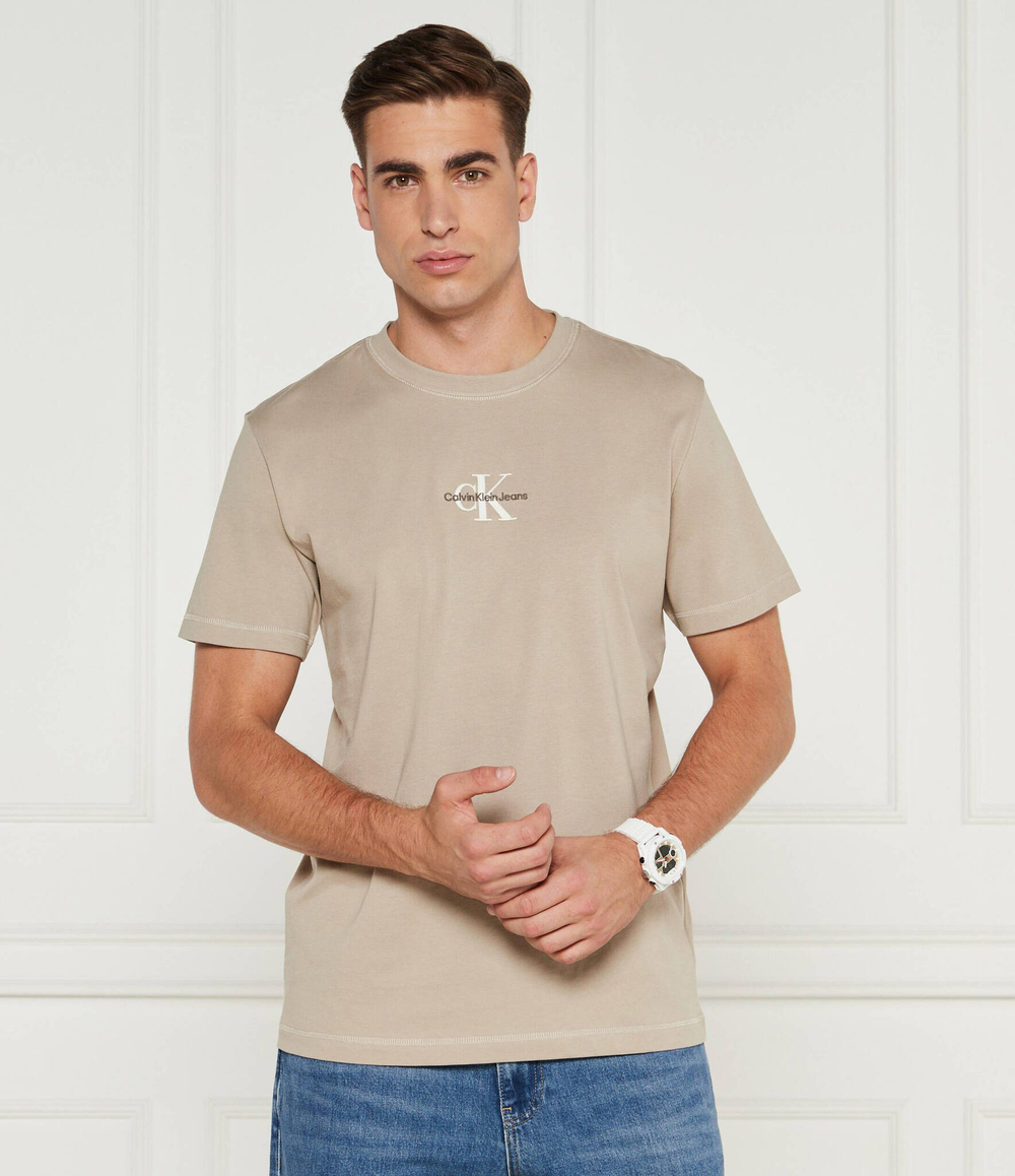 Футболка CALVIN KLEIN JEANS - бежевый(J30J325649)