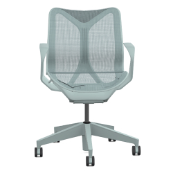 Кресло Herman Miller Cosm, низкая спинка, цвет Glacier, нерегулируемые подлокотники