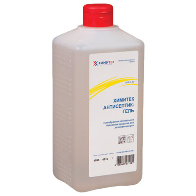 Химитек спиртовой антисептик-гель кожный спиртовой антисептик 1 л