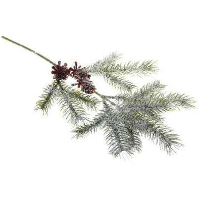 Ветка хвойная «Мерцание» 34 см
