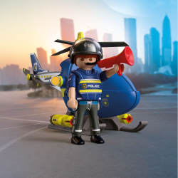 Playmobil - City Action Полицейский вертолет с радаром 72080