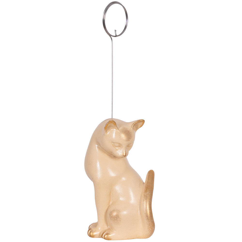 Статуэтка Кошка Грация с держателем Айвори