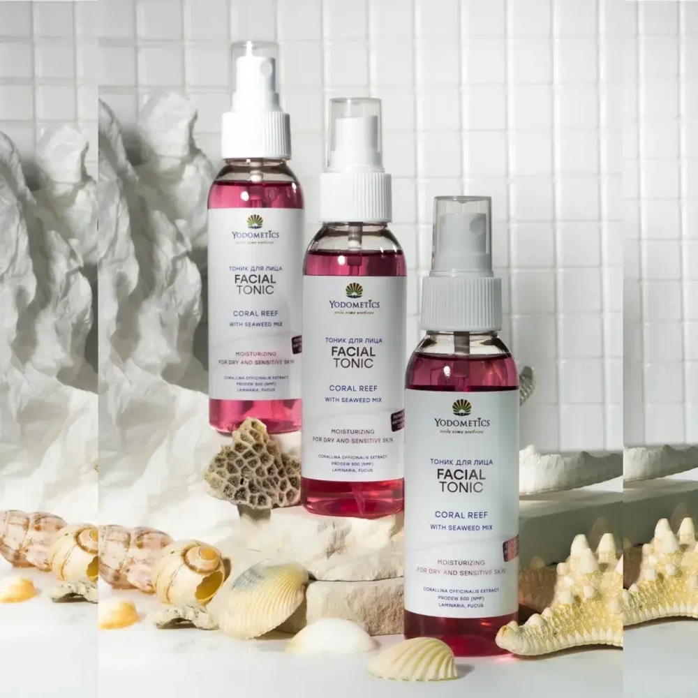 Тоник Yodometics для лица увлажняющий "Коралловый риф", 100 мл