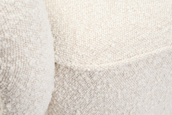 Кресло дизайнерское 72х75х76см Garda Decor кремовое букле на металлических ножках