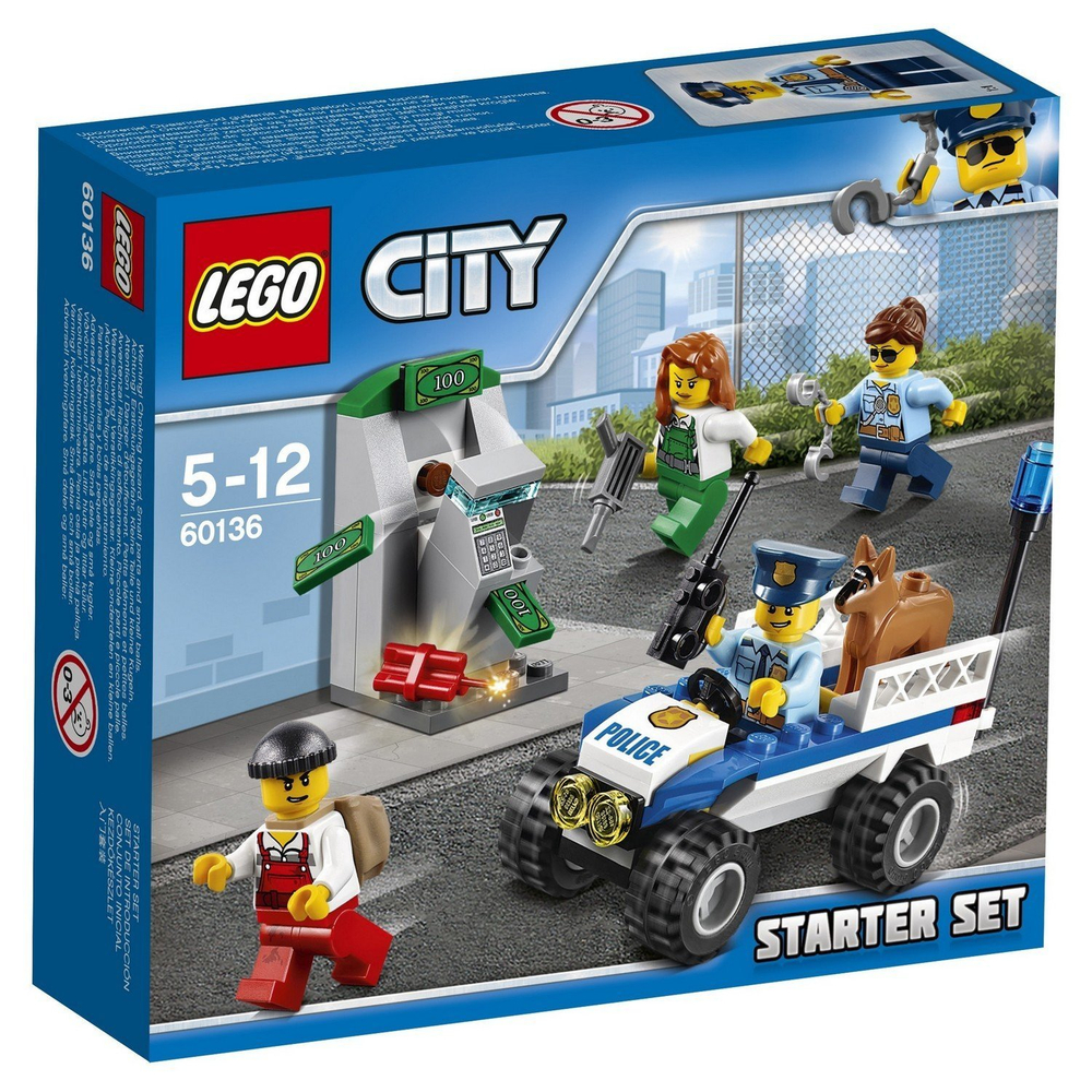 LEGO City: Набор для начинающих Полиция 60136 — Police Starter Set — Лего Сити Город