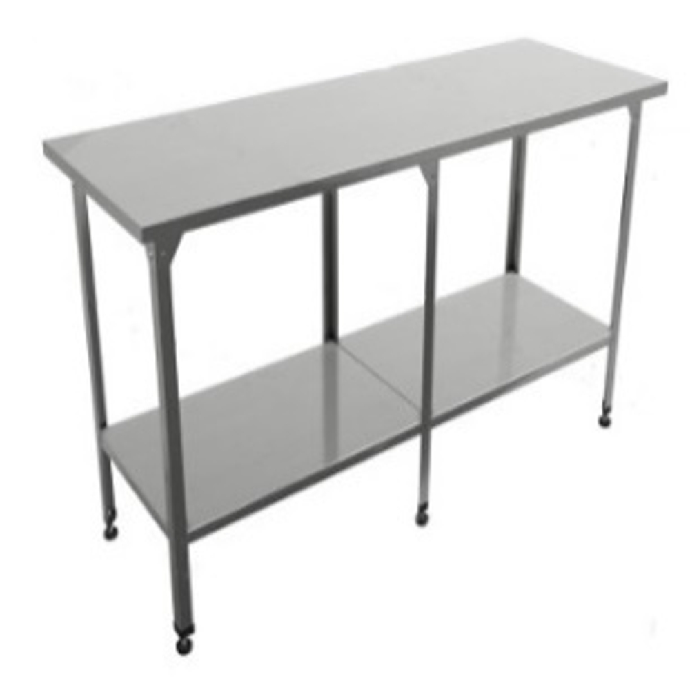 Стол производственный "Профи" СППП , сплошная полка, 1900х500х860 мм, с бортом