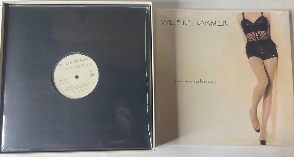 Виниловая пластинка LP Mylene Farmer Anamorphosee (Франция 2022) (Бокс Сет, Limited Edition, Белый Винил, Пластинка, СД и пять 7 дюймовок)
