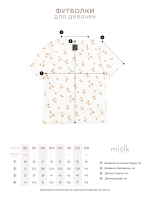 Футболка для девочек Mjölk White Flowers