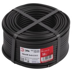 Кабель ЭРА ВВГ-Пнг(А)-LS 2х1,5(N) 50м | Электротовары