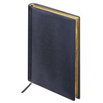 Ежедневник недатированный МАЛЫЙ ФОРМАТ А6 (100х150 мм) BRAUBERG "Iguana", кожзам, 160 л., черный, 125104