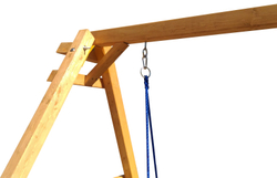 Деревянные качели с качелями гнездо 100 см и качелями гнездо Свиби