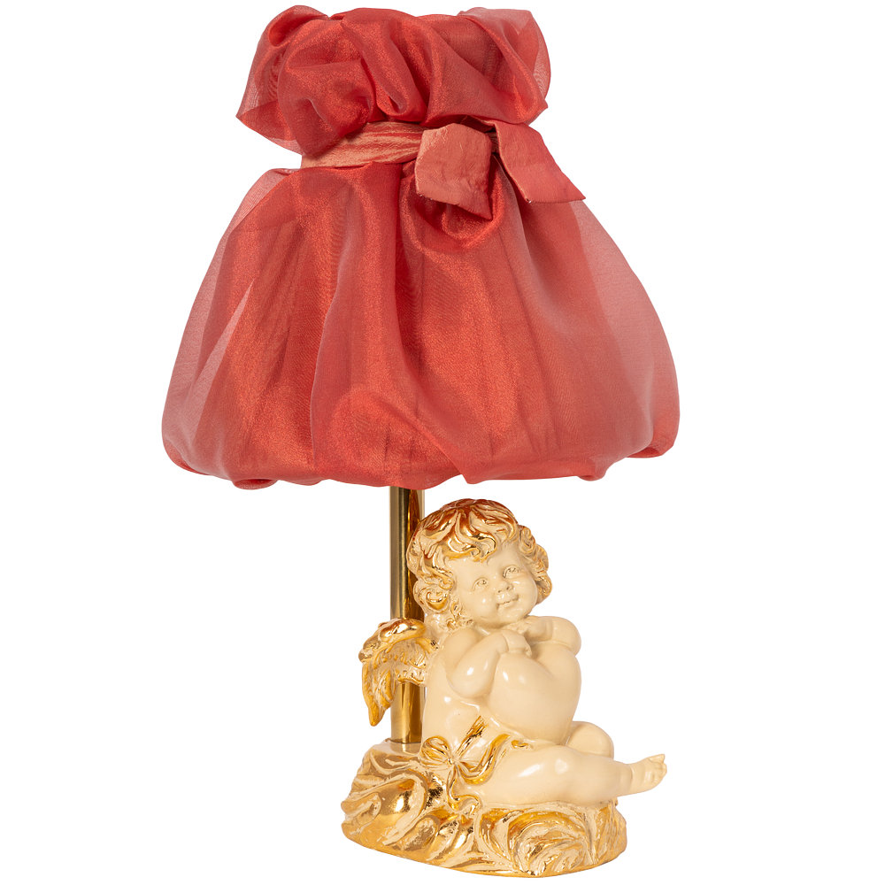Настольная лампа Сердце Купидона Айвори Мадлен Роза