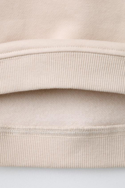 ZARA КОМПЛЕКТ: ТОЛСТОВКА И БРЮКИ-ДЖОГГЕРЫ С ВНУТРЕННИМ НАЧЕСОМ, СВЕТЛО-БЕЖЕВЫЙ