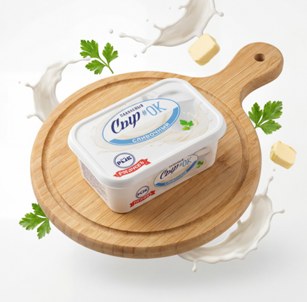 Сыр плавленный Сливочный ОК 40% 300 гр, Рогачевский МКК